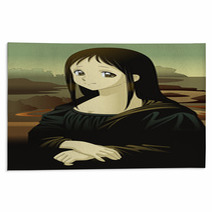 Mona Lisa Anime Manga Style Rugs 21531293