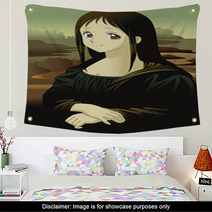 Mona Lisa Anime Manga Style Wall Art 21531293