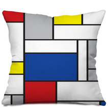 Mondrian Inspired Art  Pillows 4822846