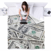 Money Background Blankets 61621074