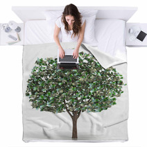 Money Growing On A Tree Blankets 52090822