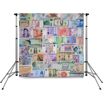 Money Of The Different Countries. Backdrops 68351287