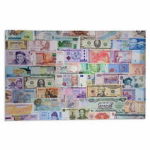 Money Of The Different Countries. Rugs 68351287