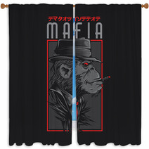 Monkey Mafia Window Curtains 187995454