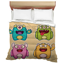 Monster Stickers Bedding 56358000