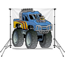 Monster Truck Backdrops 53885606