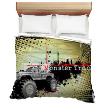 Monster Truck Horizontal Poster Bedding 28569216