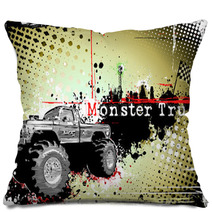 Monster Truck Horizontal Poster Pillows 28569216