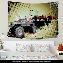 Monster Truck Horizontal Poster Wall Art 28569216