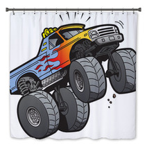 Monster Truck Jumping Bath Decor 53885603