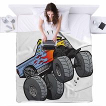 Monster Truck Jumping Blankets 53885603