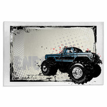 Monster Truck Poster Rugs 33186715