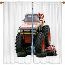 Monster Truck Window Curtains 17911281