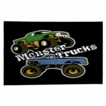 Monster Trucks Vector Rugs 37134811