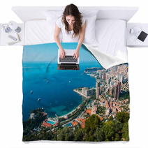 Monte Carlo View On Summer Day Blankets 57084150