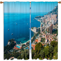 Monte Carlo View On Summer Day Window Curtains 57084150
