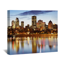 Montreal Skyline At Dusk Quebec Canada Wall Art 43658795