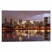 Montreal Skyline At Night Canada Rugs 43658736