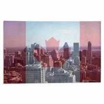 Montreal Skyline From Mont Royal Rugs 1673995