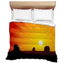 Monument Valley Arizona At Sunset EPS8 Vector Bedding 58429974
