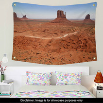 Monument Valley, Desert Canyon In Utah, USA Wall Art 61081550
