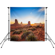 Monument Valley Sunrise, AZ, USA Backdrops 58589853