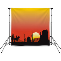 Monument Valley Sunset Landscape Backdrops 25656564