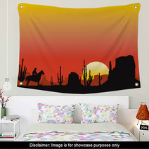 Monument Valley Sunset Landscape Wall Art 25656564