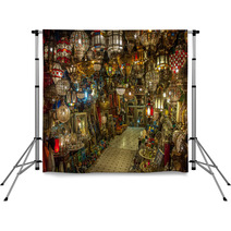 Moroccan Antique Lamp Backdrops 61196193