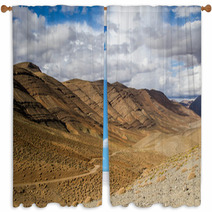 Moroccan Mountains 4 Window Curtains 60173122