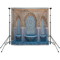 Moroccan Tiled Fountains Backdrops 53641868