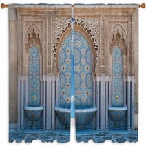Moroccan Tiled Fountains Window Curtains 53641868