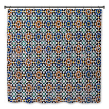 Moroccan Vintage Tile Background Bath Decor 55402486