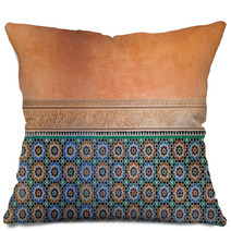 Moroccan Vintage Tile Background Pillows 53389432