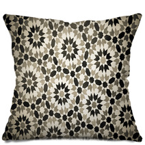 Moroccan Vintage Tile Background Pillows 68126998