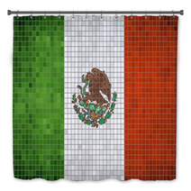 Mosaic Flag Of Mexico Bath Decor 66741003