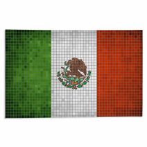 Mosaic Flag Of Mexico Rugs 66741003