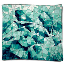 Mosaic Floral Background Blankets 72399554