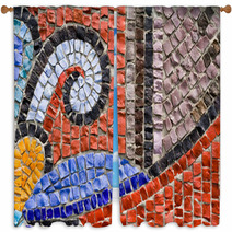 Mosaic From A Stone Window Curtains 72052835