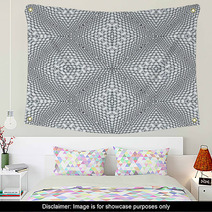 Mosaic Seamless Pattern Made Of Small Hexagons Wall Art 102137594