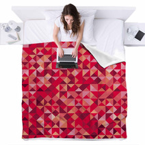 Mosaic texture Blankets 72500798