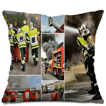Mosaïque Pompiers Pillows 17850820