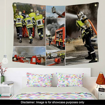 Mosaïque Pompiers Wall Art 17850820