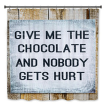 Motivational Wooden Sign On Rustic Palette Chocolate Bath Decor 68317796