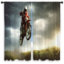 Moto Cross Window Curtains 61957103