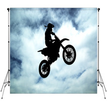 Moto Racer In Sky Backdrops 22795830