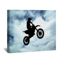 Moto Racer In Sky Wall Art 22795830