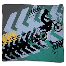 Motocross Background Vector Illustration Blankets 38238753