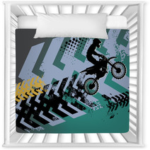 Motocross Background Vector Illustration Nursery Decor 38238753