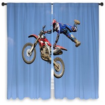 Motocross Freestyle Window Curtains 183251840